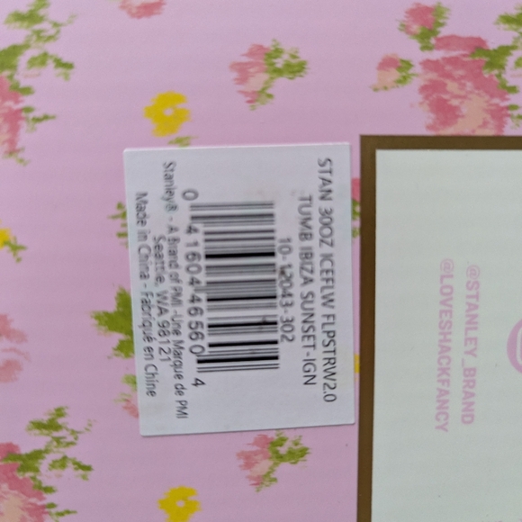 NEW STANLEY cup 30 OZ Ibiza Sunset Iceflow Tunbler loveshackfancy ORIGINAL - Picture 2 of 12